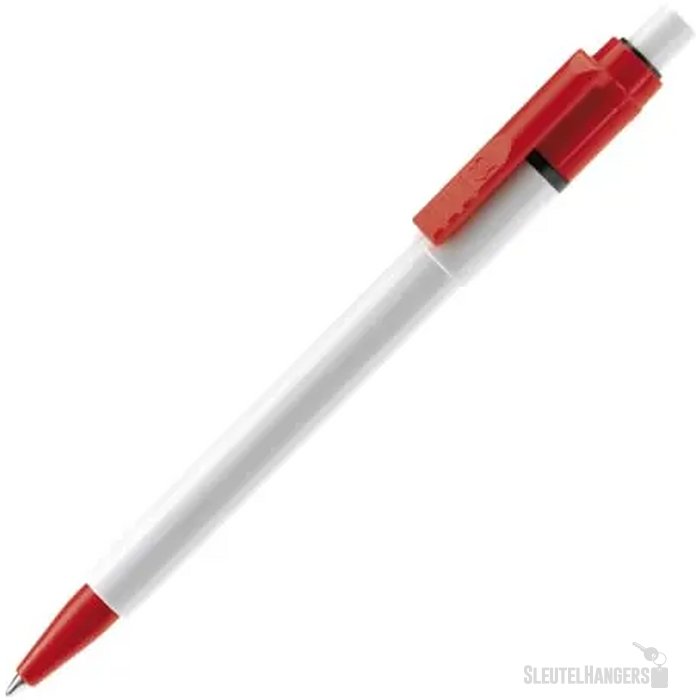 Balpen Baron Colour hardcolour wit / rood