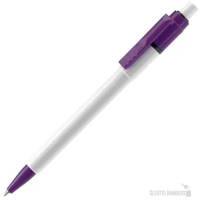 Balpen Baron Colour hardcolour wit / paars