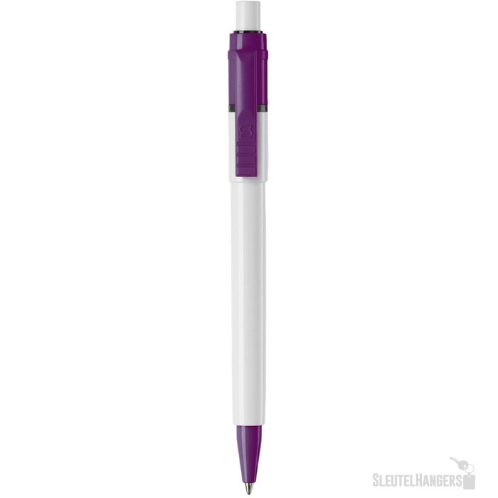Balpen Baron Colour hardcolour wit / paars