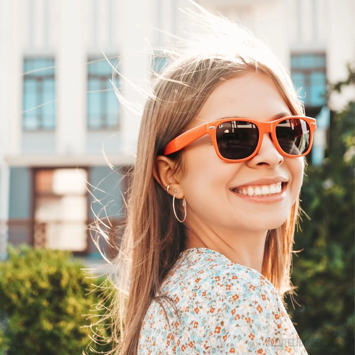 Zonnebril Justin UV400 oranje