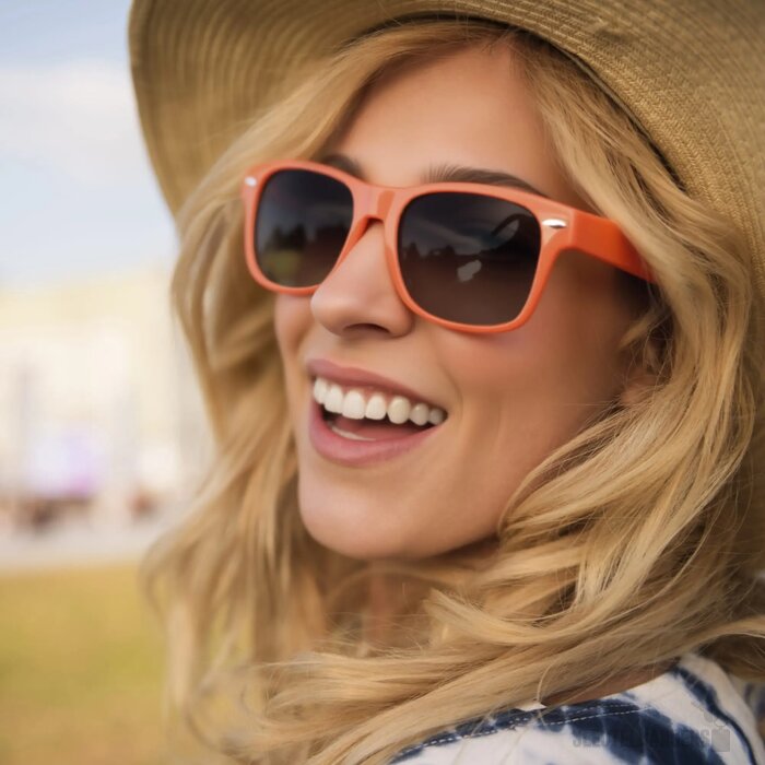 Zonnebril Justin UV400 oranje