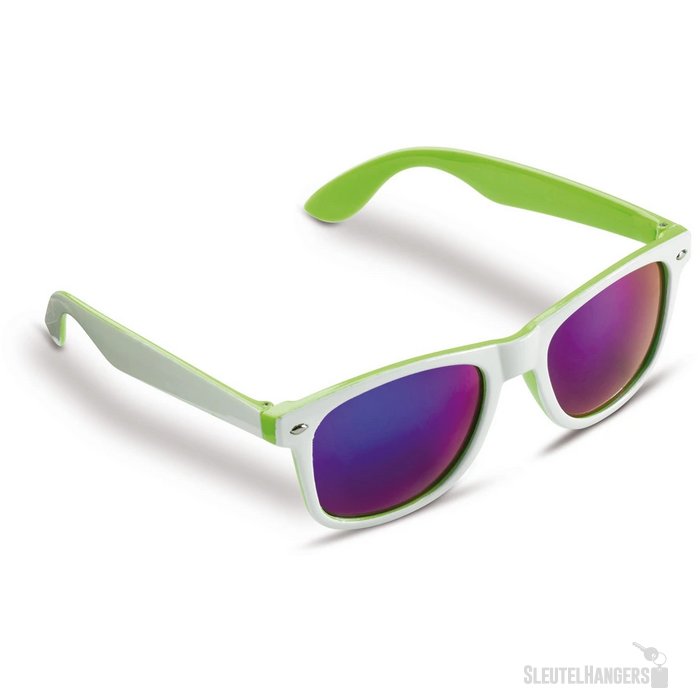 Zonnebril Jeffrey UV400 wit / licht groen