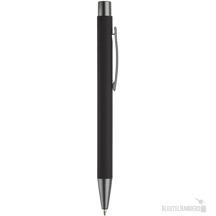 Balpen metaal New York rubberised zwart