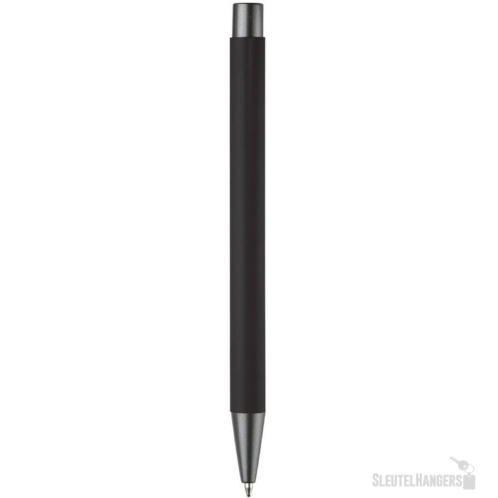 Balpen metaal New York rubberised zwart