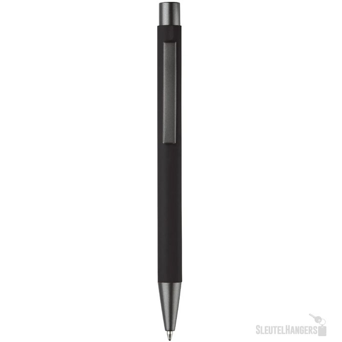 Balpen metaal New York rubberised zwart