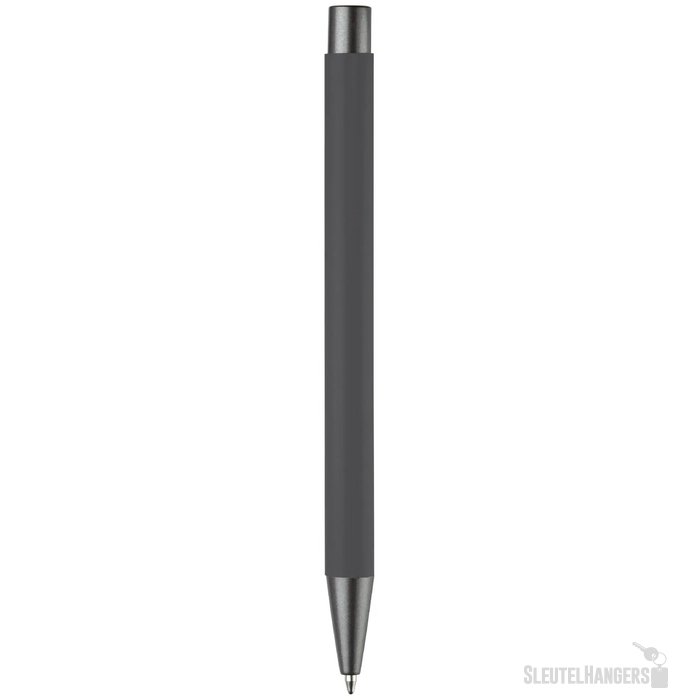 Balpen metaal New York rubberised grijs