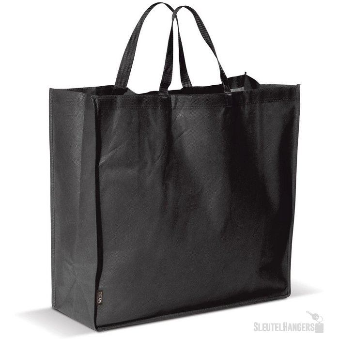 Draagtas non woven 75g/m² zwart