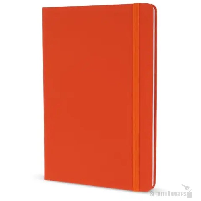 A5-notitieboek van PU met FSC-pagina's oranje