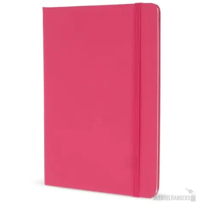 A5-notitieboek van PU met FSC-pagina's roze