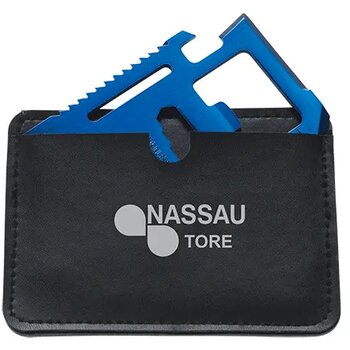 Smart-tool 11-in-1 multitool in kunstleren etui donkerblauw Smart-tool 11-in-1 multitool in kunstleren etui donkerblauw