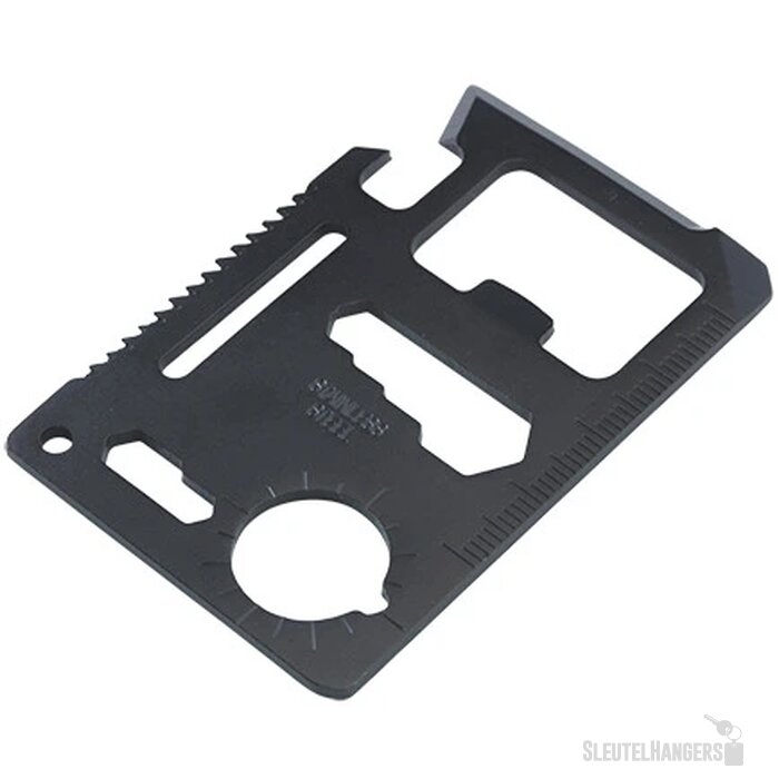 Smart-tool 11-in-1 multitool in kunstleren etui zwart