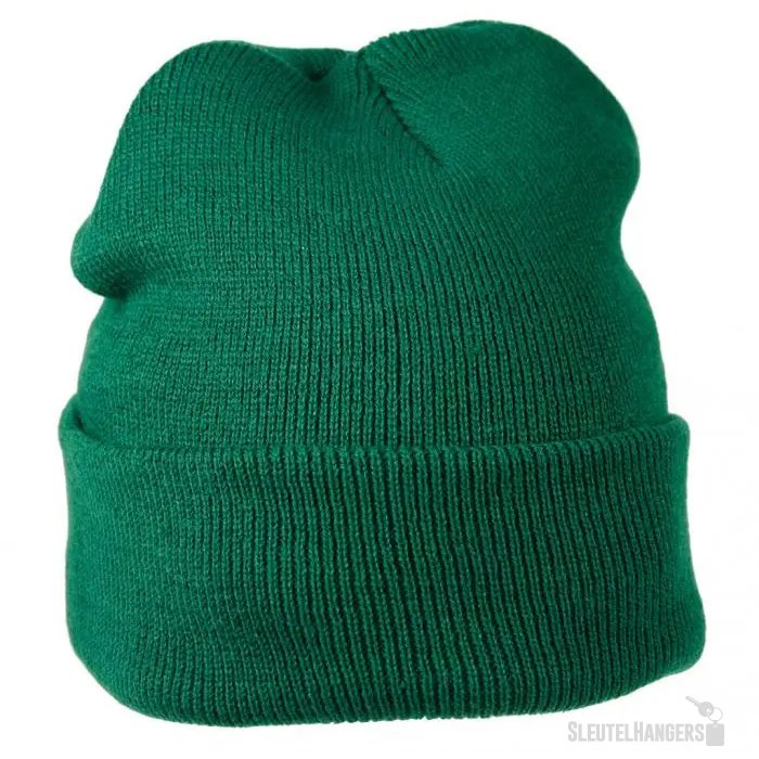Gebreide Muts Donkergroen
