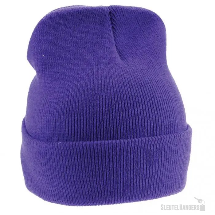 Gebreide Muts Paars