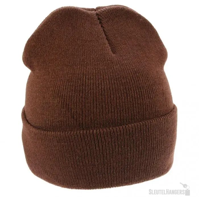 Gebreide Muts Bruin