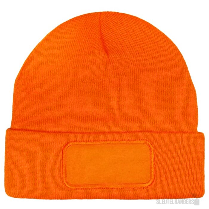 Beany Gebreide Muts oranje