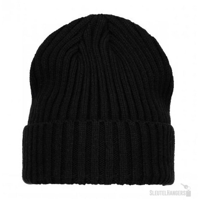 Grof Gebreide Muts Zwart