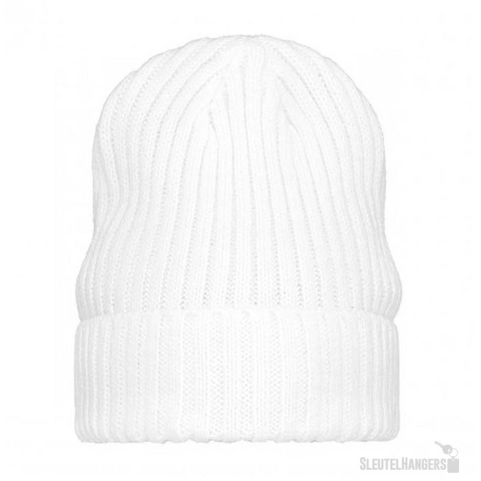 Grof Gebreide Muts Wit