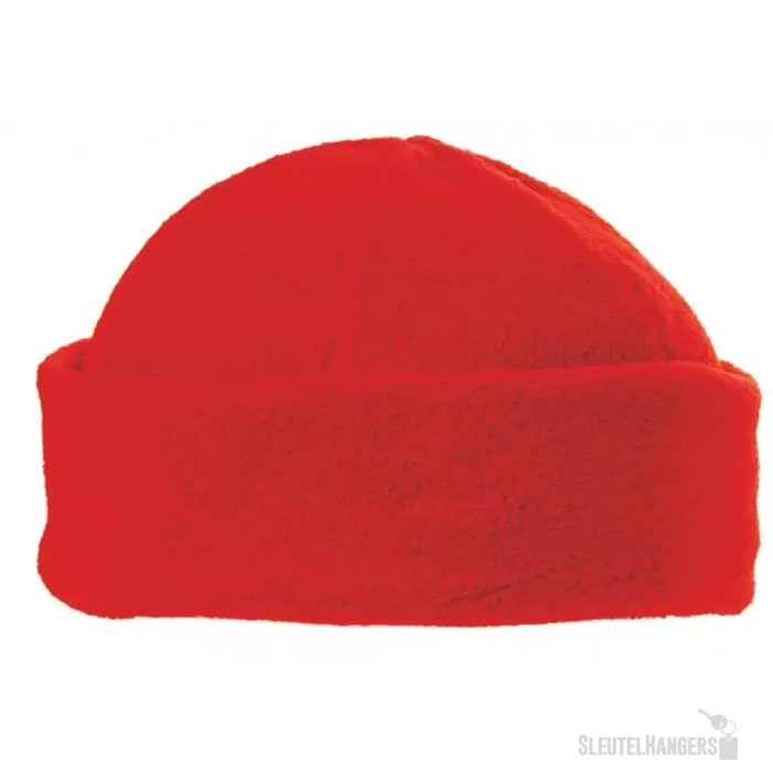 6 Panelen Fleece Muts 280 Gr/m2 Rood