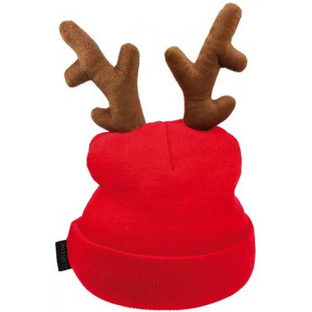 Gebreide Rendiermuts Rood