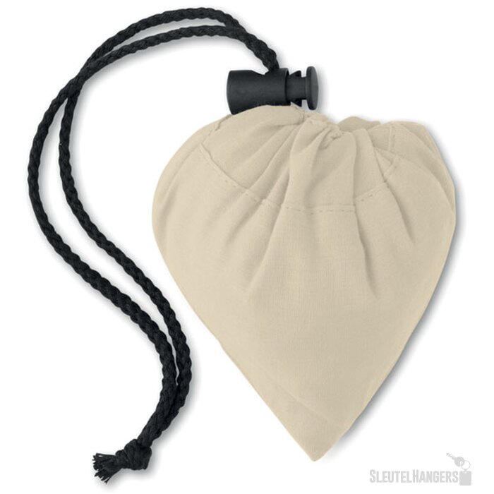 Opvouwbare katoenen tas Fresa soft beige