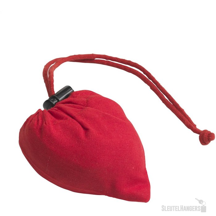 Stawberry Cotton Opvouwbare Tas Rood