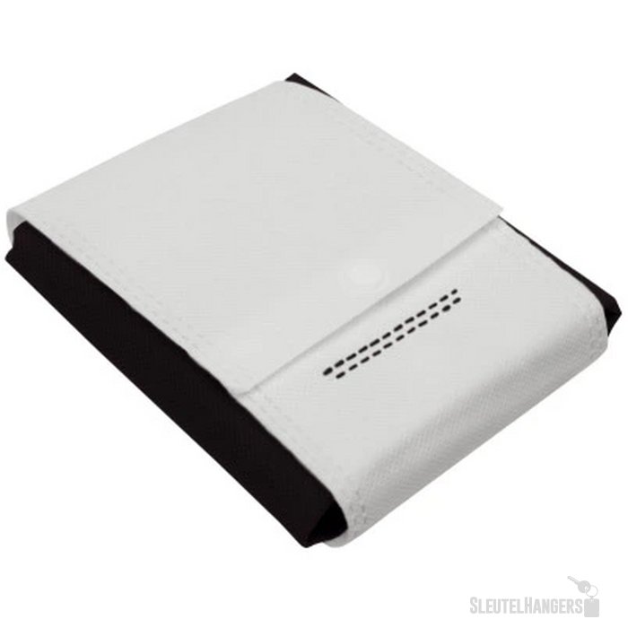 Opvouwbare boodschappentas met drukknoop 80 gr/m2 zwart