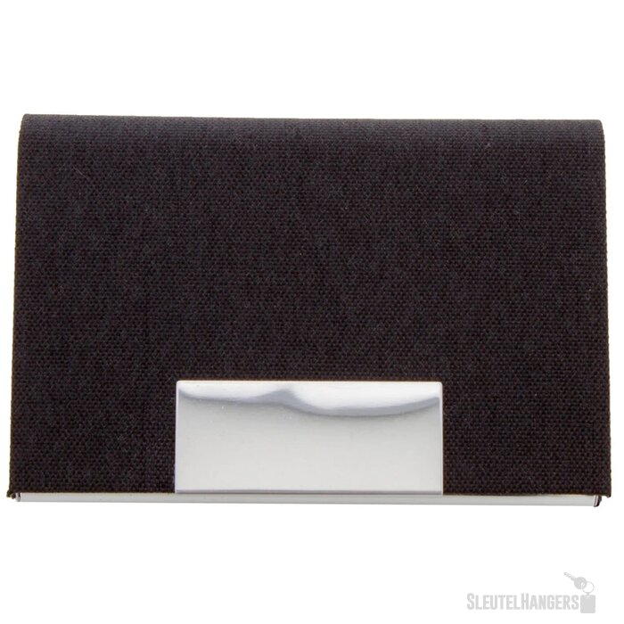 Visitekaarthouder Met Rpet Bekleding Zwart