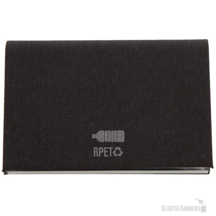 Visitekaarthouder Met Rpet Bekleding Zwart