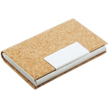 Visitekaarthouder Met Kurk Afwerking Naturel Visitekaarthouder Met Kurk Afwerking Naturel