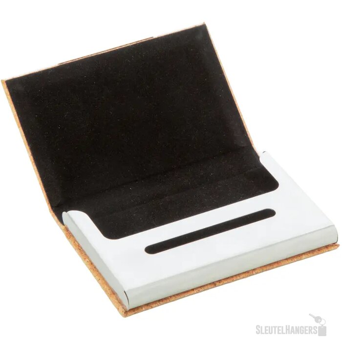 Visitekaarthouder Met Kurk Afwerking Naturel