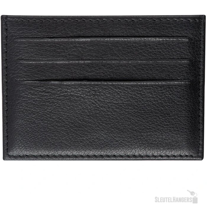RFID kaarthouder van echt leder zwart