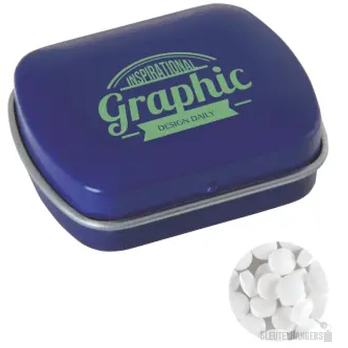 Klein blikje met ca. 10 gr. extra strong mints