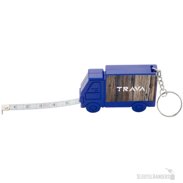 Sleutelhanger Rolmaat In Vrachtauto-Vorm Blauw