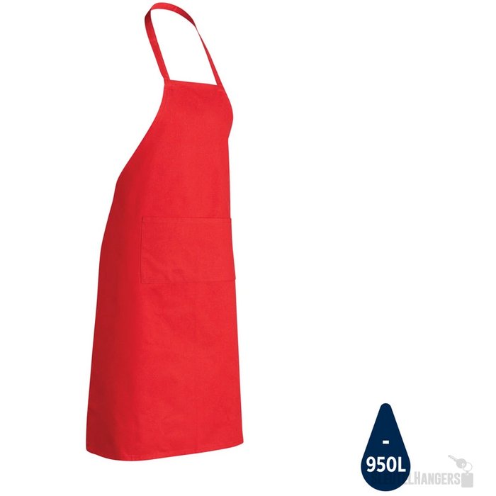 Impact AWARE™ gerecycled katoenen schort 180gr rood