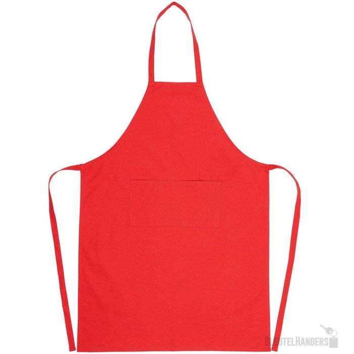 Impact AWARE™ gerecycled katoenen schort 180gr rood