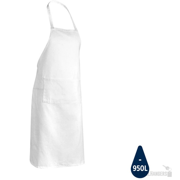 Impact AWARE™ gerecycled katoenen schort 180gr wit