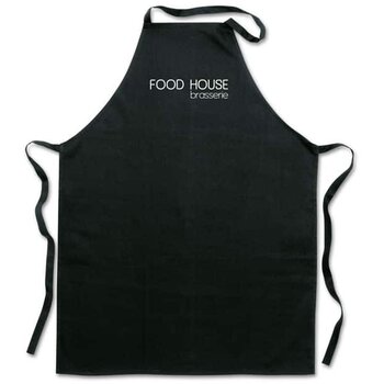 Katoenen keukenschort Kitab zwart Katoenen keukenschort Kitab zwart