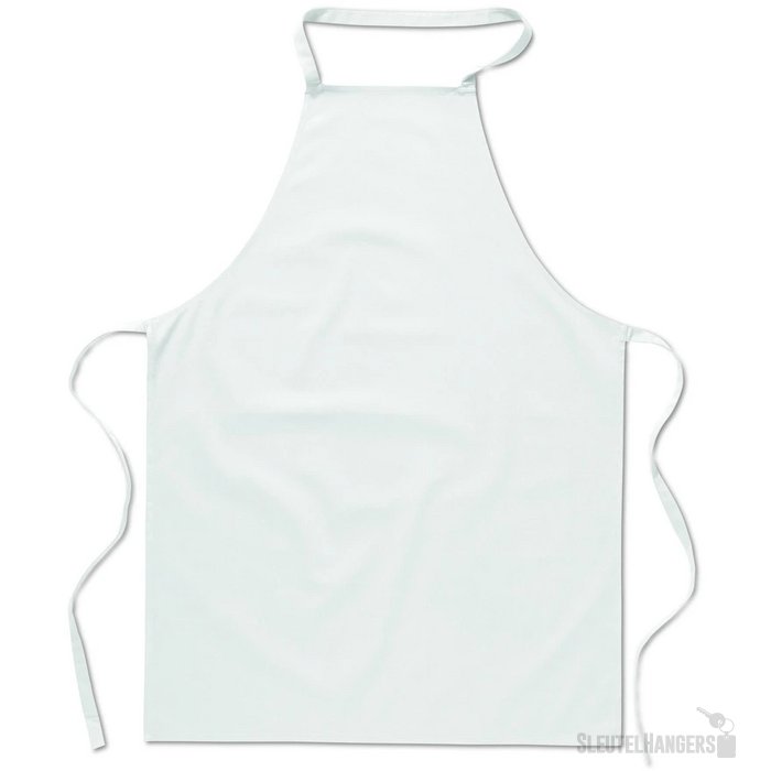 Katoenen keukenschort Kitab wit