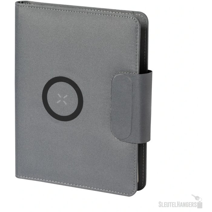 Schrijfmap Met Snellader En Powerbank (A5) Grijs