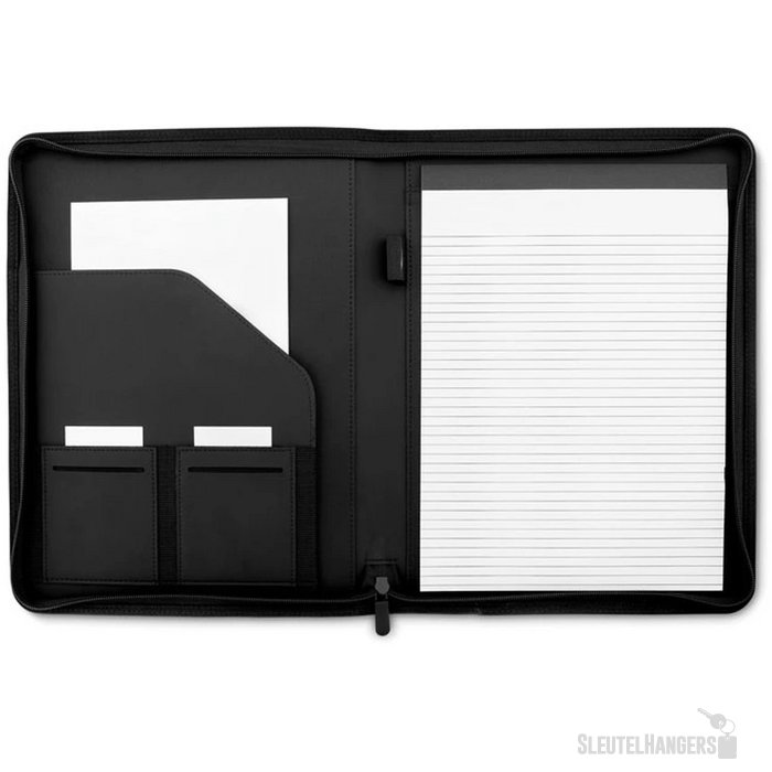 A4 schrijfmap met rits Notes folder grijs
