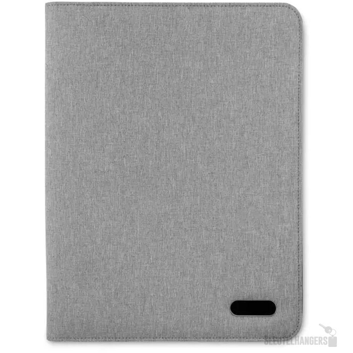 A4 schrijfmap met rits Notes folder grijs