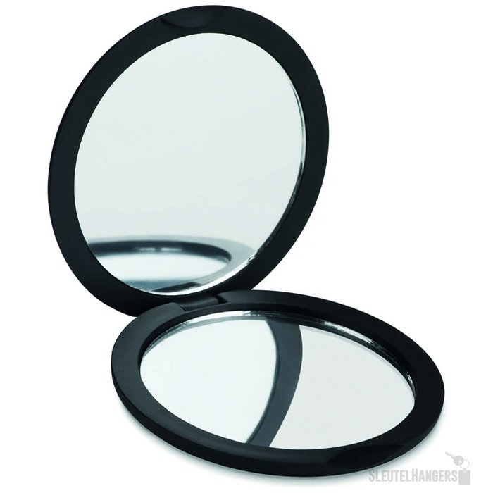 Make-up spiegeltje met dubbele spiegel Zwart
