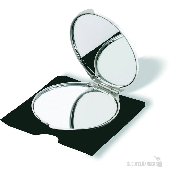 Aluminium make-up spiegeltje Zilver