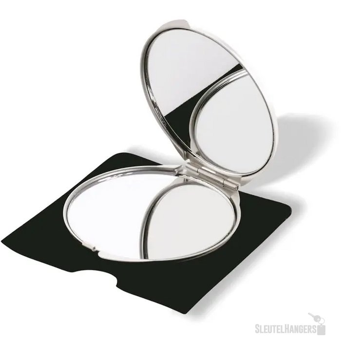 Aluminium make-up spiegeltje Zilver