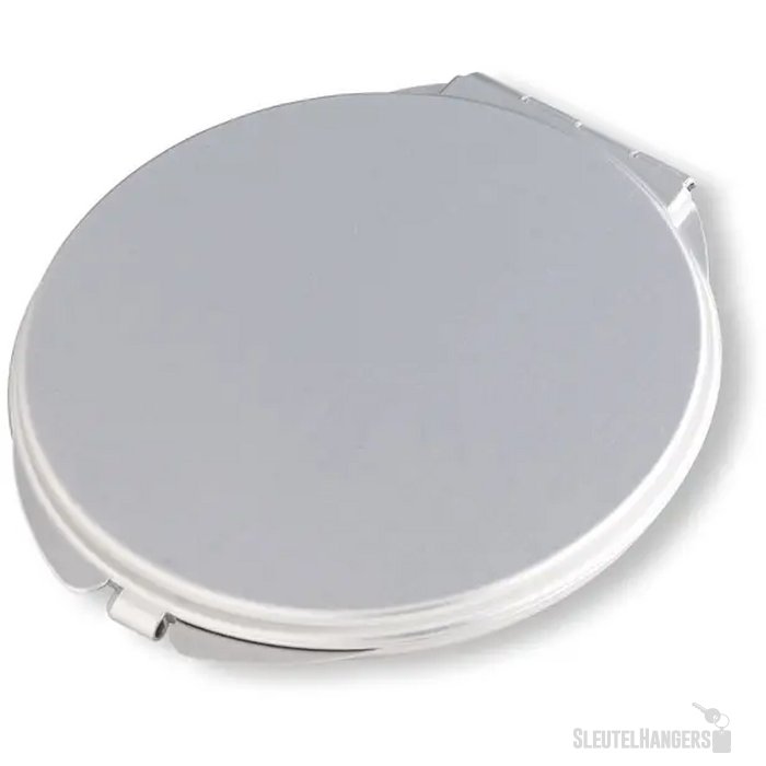 Aluminium make-up spiegeltje Zilver