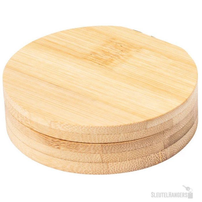 Bamboe sieradendoos met spiegel Naturel