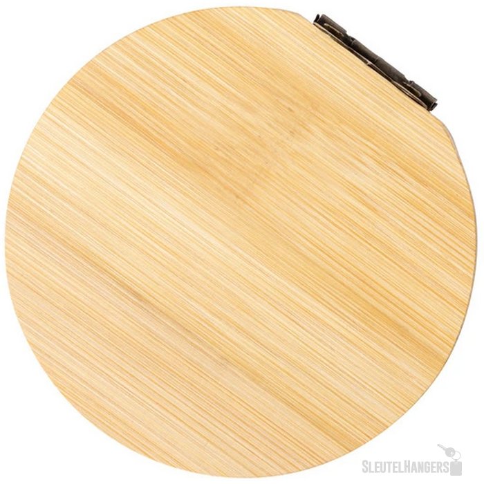 Bamboe sieradendoos met spiegel Naturel