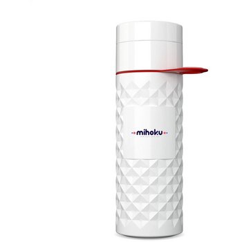 Join The Pipe Waterfles Met Diamantpatroon (500 Ml) Wit/Rood