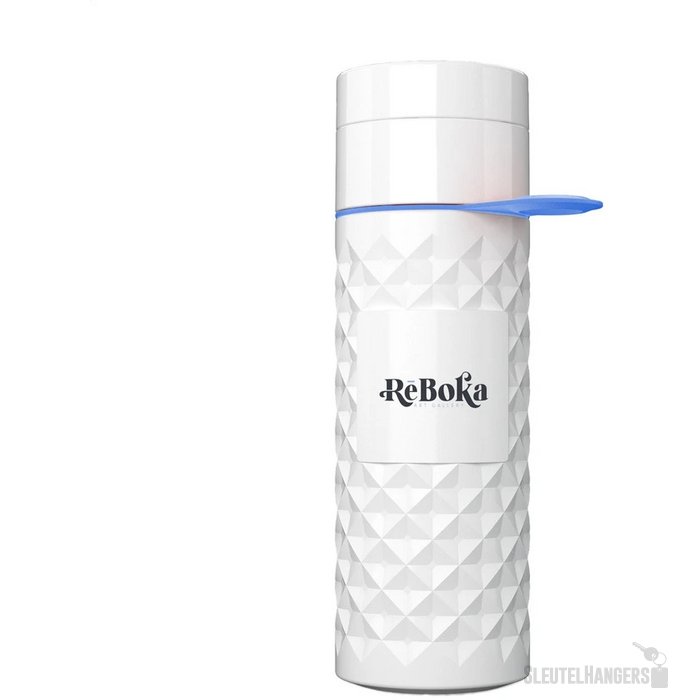 Join The Pipe Waterfles Met Diamantpatroon (500 Ml) Lichtblauw