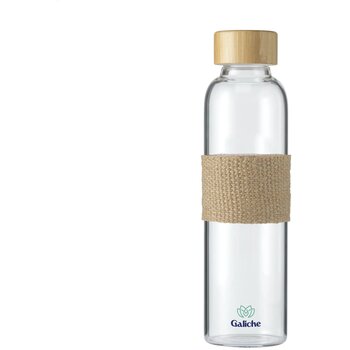 Senga Glass Bamboo 500 Ml Drinkfles Bamboe Senga Glass Bamboo 500 Ml Drinkfles Bamboe